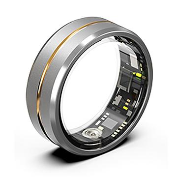 SR2 Eleganter Smartring mit Ladeetui - 21.5mm - Gold / Silber