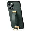 Sulada Fashion iPhone 14 Pro Max Hybrid Hülle mit Handschlaufe - Grün