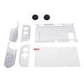SW369 6-in-1 Clear Case Kit für Nintendo Switch , Anti-Scratch Shell Cover mit Displayschutzfolie und Grip Caps