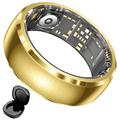 SY15 Smart Ring Gesundheitsmonitor mit Vibrationsalarm - Größe 8 - Gold
