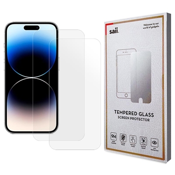 iPhone 15 Pro Saii 3D Premium Panzerglas - 2 Stk.