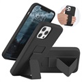 Saii iPhone 13 Pro Max Silikonhülle mit Handschlaufe - Schwarz