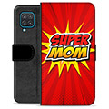 Samsung Galaxy A12 Premium Schutzhülle mit Geldbörse - Super Mom