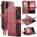 Samsung Galaxy A17 Caseme C30 Multifunktions Wallet Hülle - Rot