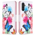 Samsung Galaxy A25 Wonder Serie Wallet Hülle - Schmetterlinge