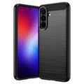 Samsung Galaxy A27 Gebürstete TPU Hülle - Karbonfaser - Schwarz