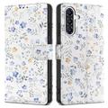 Samsung Galaxy A36 Tech-Protect Wallet Hülle M. Magnet & Stand - Frühlingsblumen