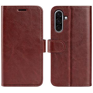 Samsung Galaxy A36 Wallet Schutzhülle mit Magnetverschluss - braun