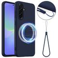 Samsung Galaxy A37 Liquid Silikonhülle - MagSafe-kompatibel - Dunkel Blau