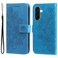 Samsung Galaxy A37 Mandala Serie Wallet Hülle - Blau