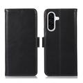 Samsung Galaxy A37 Wallet Leder Hülle mit RFID - Schwarz
