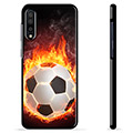 Samsung Galaxy A50 Schutzhülle - Fußball Flamme