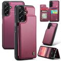 Samsung Galaxy A56 Caseme C22 Hülle RFID Kartenetui - Rot