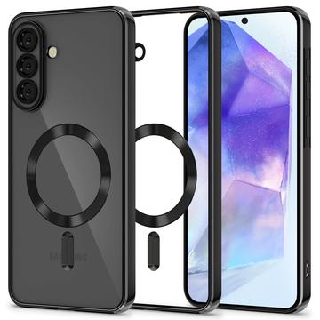 Samsung Galaxy A56 Tech-Protect MagFlex Hülle - MagSafe-kompatibel - Klar / Schwarz