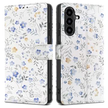 Samsung Galaxy A56 Tech-Protect Wallet Hülle M. Magnet & Stand - Frühlingsblumen