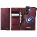 Samsung Galaxy A57 Caseme C49 2-in-1 abnehmbare Wallet Hülle - MagSafe-kompatibel, RFID - Rot