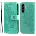 Samsung Galaxy A57 Mandala Serie Wallet Hülle - Grün