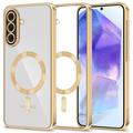 Samsung Galaxy A57 Tech-Protect MagFlex Hülle - MagSafe-kompatibel - Klar / Gold