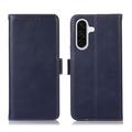 Samsung Galaxy A57 Wallet Leder Hülle mit RFID - Blau