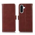 Samsung Galaxy A57 Wallet Leder Hülle mit RFID - Braun