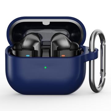 Samsung Galaxy Buds3 Pro Silikonhülle mit Karabiner - Dunkel Blau
