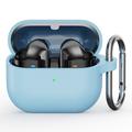 Samsung Galaxy Buds3 Pro Silikonhülle mit Karabiner - Himmelblau