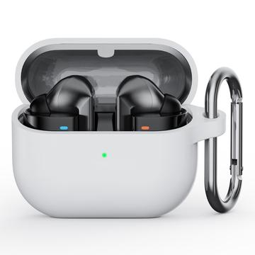 Samsung Galaxy Buds3 Pro Silikonhülle mit Karabiner - Weiß