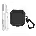 Samsung Galaxy Buds4/Buds4 Pro Robustes Etui mit Karabinerhaken und Reinigungsstiften - Schwarz