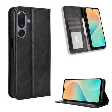 Samsung Galaxy M36 Retro Wallet Schutzhülle mit Magnetverschluss