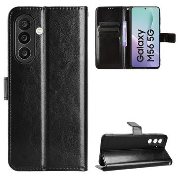 Samsung Galaxy M56 Wallet Hülle mit Ständer - Schwarz