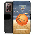 Samsung Galaxy Note20 Ultra Premium Schutzhülle mit Geldbörse - Basketball