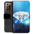 Samsung Galaxy Note20 Ultra Premium Schutzhülle mit Geldbörse - Diamant