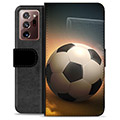 Samsung Galaxy Note20 Ultra Premium Schutzhülle mit Geldbörse - Fußball
