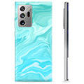 Samsung Galaxy Note20 Ultra TPU Hülle - Blauer Marmor