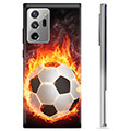 Samsung Galaxy Note20 Ultra TPU Hülle - Fußball Flamme