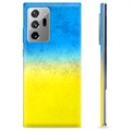 Samsung Galaxy Note20 Ultra TPU Hülle Ukrainische Flagge - Zweifarbig