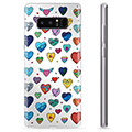 Samsung Galaxy Note8 TPU Hülle - Herzen