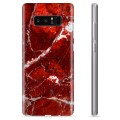 Samsung Galaxy Note8 TPU Hülle - Roter Marmor