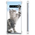 Samsung Galaxy S10 Hybrid Hülle - Katze