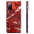 Samsung Galaxy S20 FE TPU Hülle - Roter Marmor