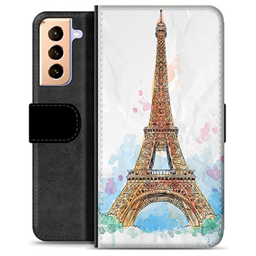 Samsung Galaxy S21+ 5G Premium Schutzhülle mit Geldbörse - Paris