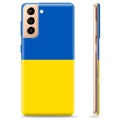 Samsung Galaxy S21+ 5G TPU Hülle Ukrainische Flagge - Gelb und Lichtblau