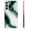 Samsung Galaxy S22 5G TPU Hülle - Smaragd Marmor