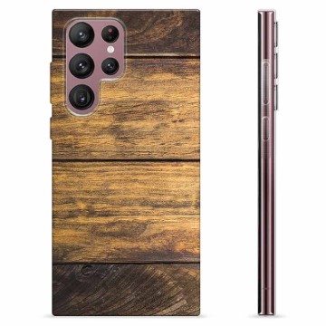 Samsung Galaxy S22 Ultra 5G TPU Hülle - Holz