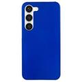 Samsung Galaxy S23 5G Gummierte Kunststoff Hülle - Blau