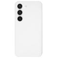 Samsung Galaxy S23 5G Gummierte Kunststoff Hülle - Weiß