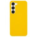 Samsung Galaxy S23 5G Gummierte Kunststoff Hülle - Gelb