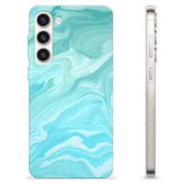 Samsung Galaxy S23+ 5G TPU Hülle - Blauer Marmor