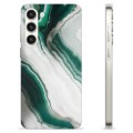 Samsung Galaxy S23+ 5G TPU Hülle - Smaragd Marmor