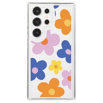 Samsung Galaxy S23 Ultra Fashion TPU Hülle - bunte Blumen